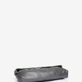 Silver metallic mesh party bag