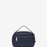 Bolso de mano en piel azul