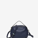 Bolso de mano en piel azul