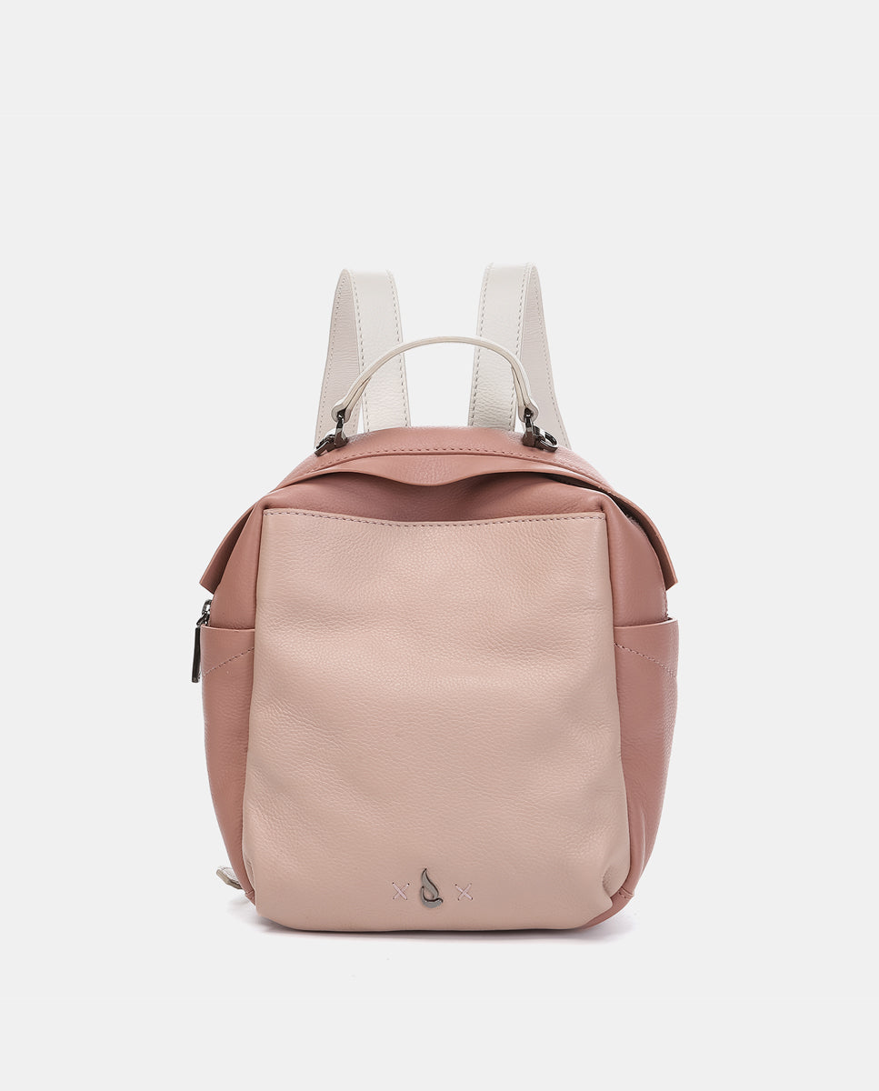 Mochila en piel rosa ABBACINO - Main Image