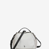 Bandolera en piel blanca