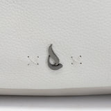 Bandolera en piel blanca