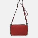Bandolera mini en piel roja