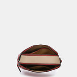 Bandolera mini en piel roja