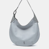 Grau Leder Schultertasche