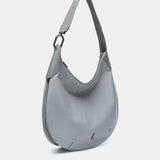 Grau Leder Schultertasche
