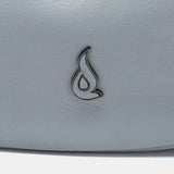 Grau Leder Schultertasche