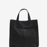 Bolso shopper en piel negra