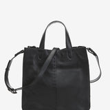 Bolso shopper en piel negra
