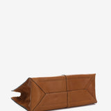Bolso shopper en piel cognac