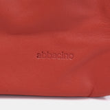 Bolso shopper en piel coral