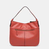 Borsa a tracolla in pelle corallo