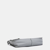 Bandolera en piel gris