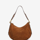 Bolso de hombro en serraje cognac