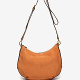 Bolso de hombro en serraje naranja