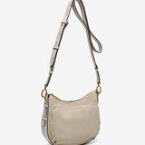 Bandolera en serraje beige