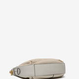 Bandolera en serraje beige