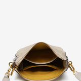 Bandolera en serraje beige
