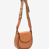 Bandolera en piel naranja