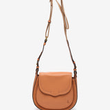 Bandolera en piel naranja