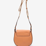 Bandolera en piel naranja