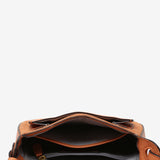 Bandolera en piel naranja