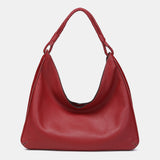 Bolso de hombro en piel roja