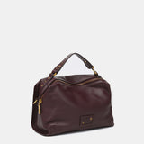 Piccolo bandolera in pelle bordeaux