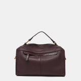 Piccolo bandolera in pelle bordeaux