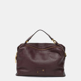 Piccolo bandolera in pelle bordeaux
