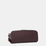 Piccolo bandolera in pelle bordeaux