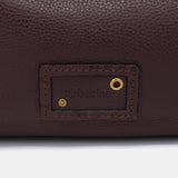 Piccolo bandolera in pelle bordeaux