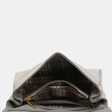 Bolso de hombro en serraje gris