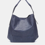 Borsa a tracolla in pelle blu