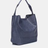 Borsa a tracolla in pelle blu