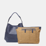 Borsa a tracolla in pelle blu