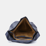 Borsa a tracolla in pelle blu