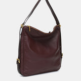 Borsa in pelle bordeaux multifound