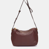 Spalla in pelle bordeaux
