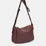 Spalla in pelle bordeaux