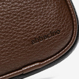 Bolso para el móvil de mujer en fieltro marrón