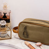 Neceser de mujer en materiales reciclados camel