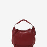 Bolso hobo de mujer de piel en burdeos