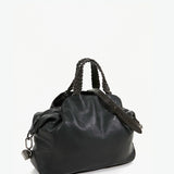 Bolso bowling de mujer de piel en negro