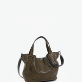 Bolso shopper de mujer de piel en verde