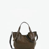 Bolso shopper de mujer de piel en verde