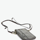 Bolso para el móvil de mujer de piel verde