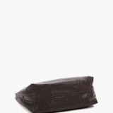 Bolso shopper pequeño de mujer de piel en marrón
