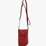 Bolso para el móvil de mujer en piel rojo