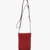 Bolso para el móvil de mujer en piel rojo